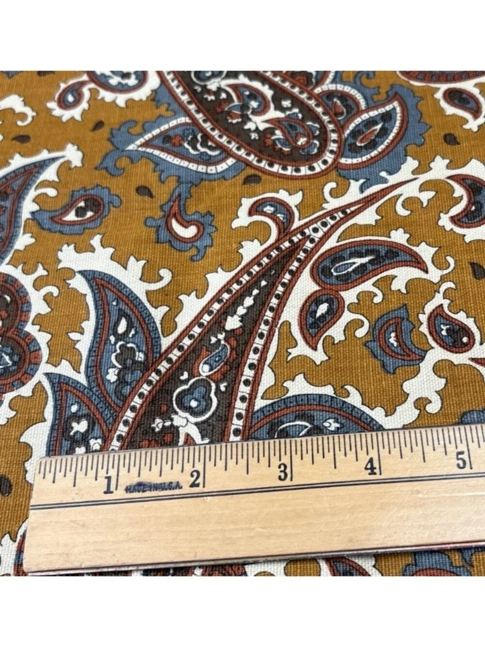 Bohemian Paisley Print Upholstery Fabric 19x44